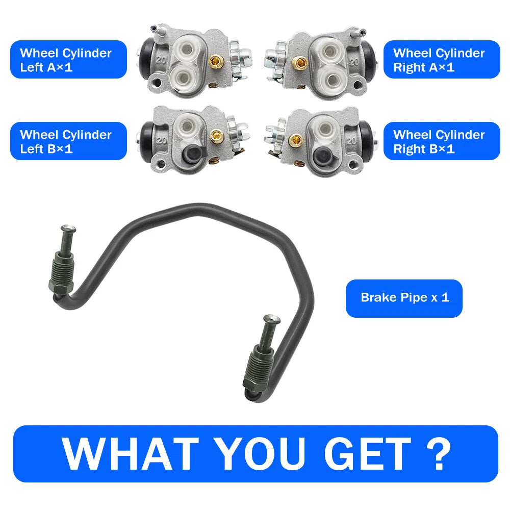 Front Brake Wheel Cylinders &brake Pipe for Honda Rincon 650 Foreman Rubicon 500