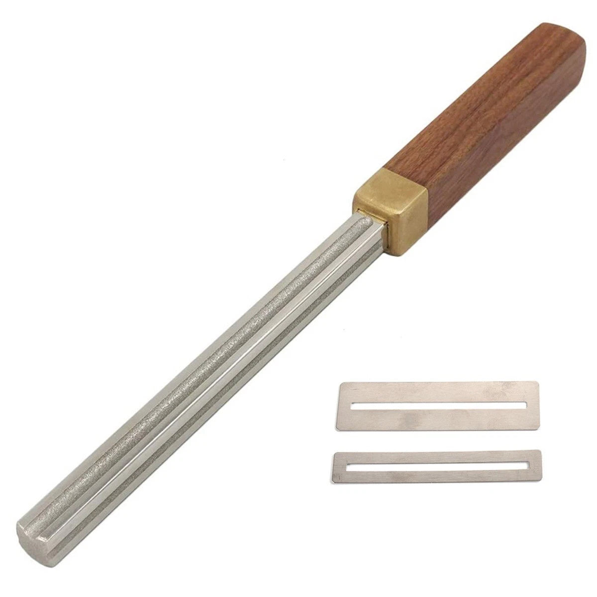 4-Gauge Slot Guitar Fret Crowning File Tool with 2 Neck Protection Sheets B