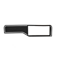 Sea Ray Boat Blank Display Panel 2195796 - 280 SLX Black White Arcylic