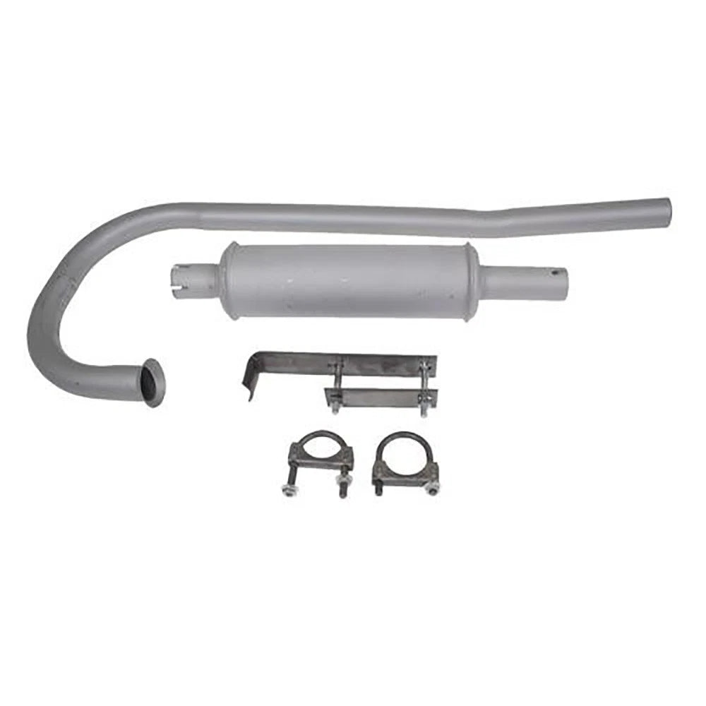 2-pc Vertical Muffler Assembly Fits Massey Ferguson Replaces M112