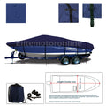 Premium Trailerable I/O Deckboat Deck Boat Cover Fits 24' - 25.5' L Waterproof