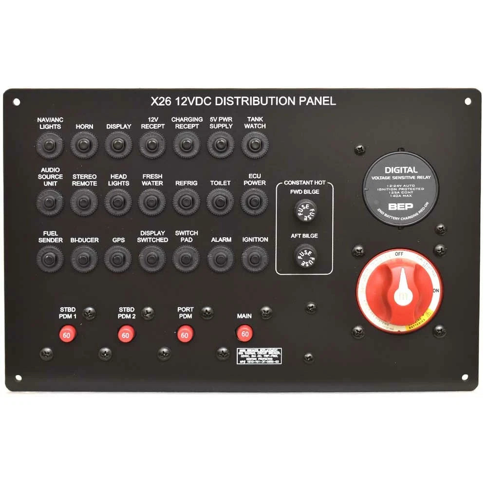 MasterCraft X26 Boat Battery Breaker Panel 501213B - BEP 12 Volt