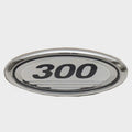 Sea Ray Boat Raised Emblem Decal - 300 Silver Plastic 4 1/4 X 1 1/2 Inch