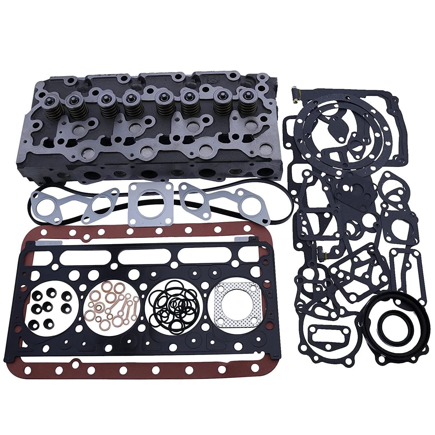 V2203 Complete Cylinder Head with Full Gasket for Bobcat S150 S175 S185 331 341