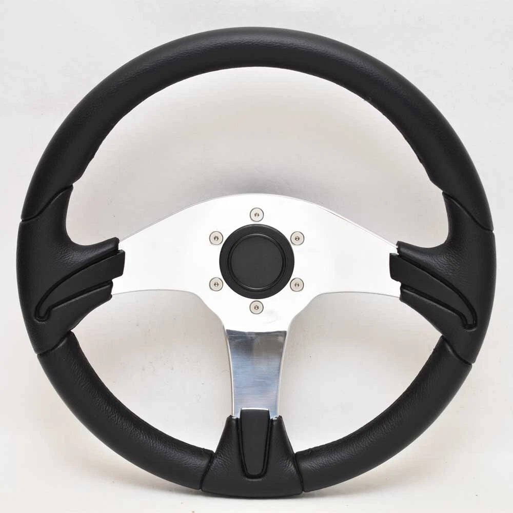 Uflex Boat Steering Wheel 90587X - Gorgona 13 3/4 Inch Black