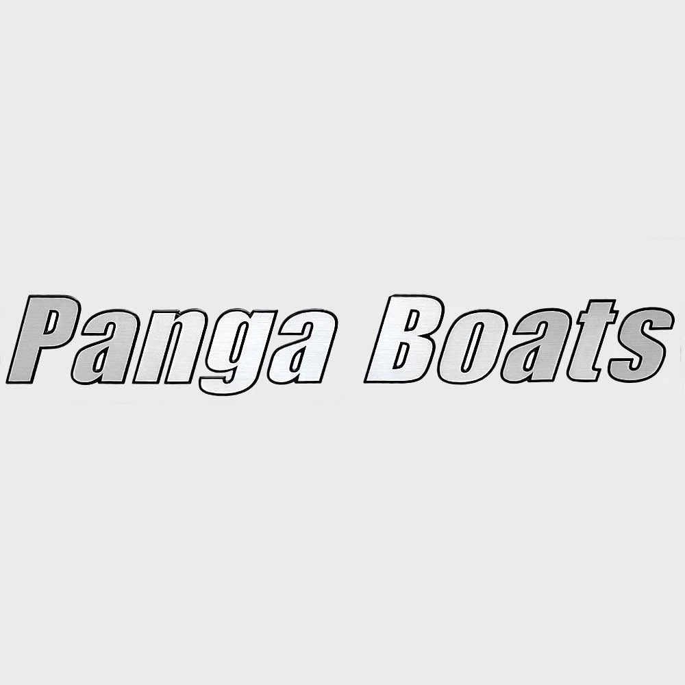 Panga Boat Raised Decal U3675801 - 27 X 3 3/4 Inch Silver Black