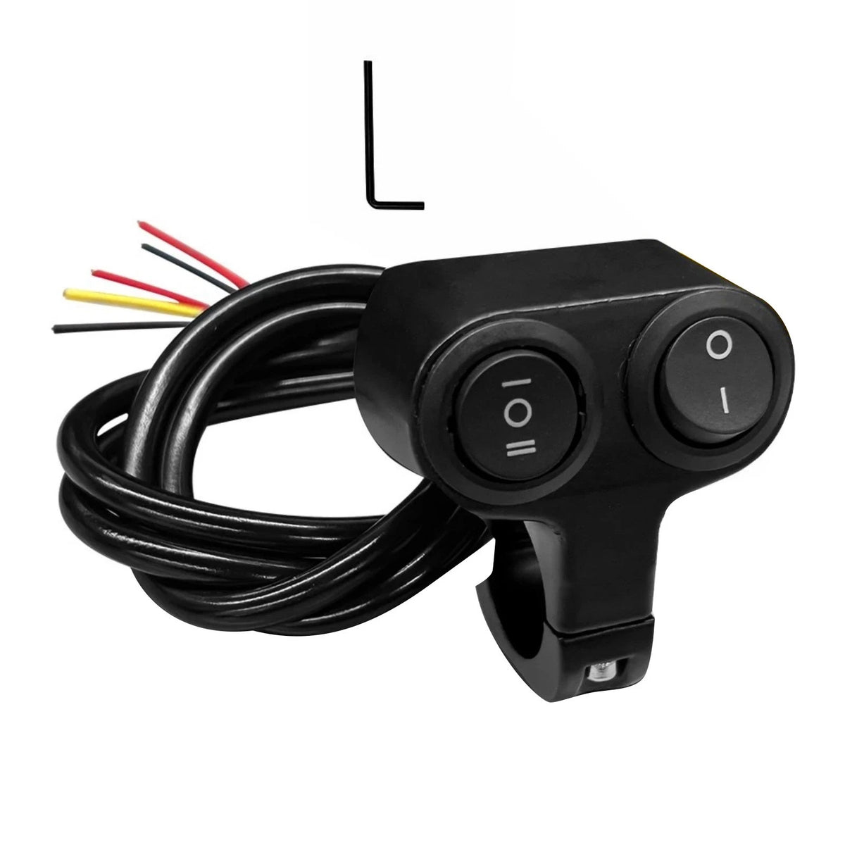Motorcycle Handlebar 7/8" Dual Button on Off Switch for Headlight Motorbike