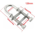 Marine Boat Stern Eye Tie Down U Bolt Dia Stainless Steel Bow Eye Thread Bolt