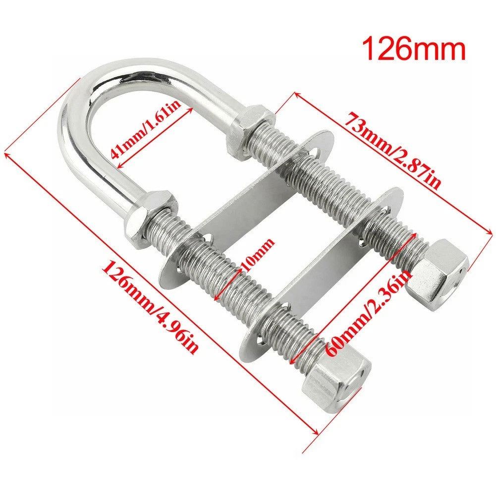 Marine Boat Stern Eye Tie Down U Bolt Dia Stainless Steel Bow Eye Thread Bolt