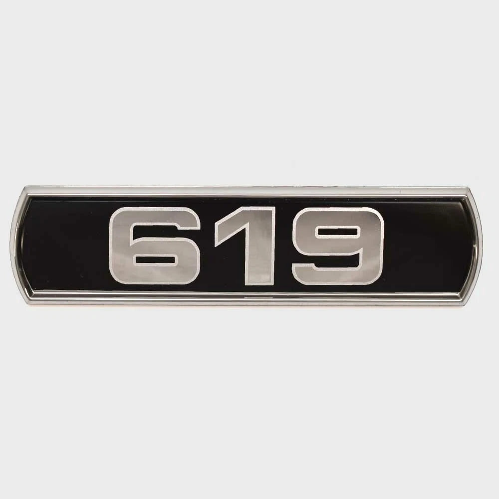 Ranger Boat Raised Emblem Badge 206370 - 619 SL 24 Black Silver Mirror