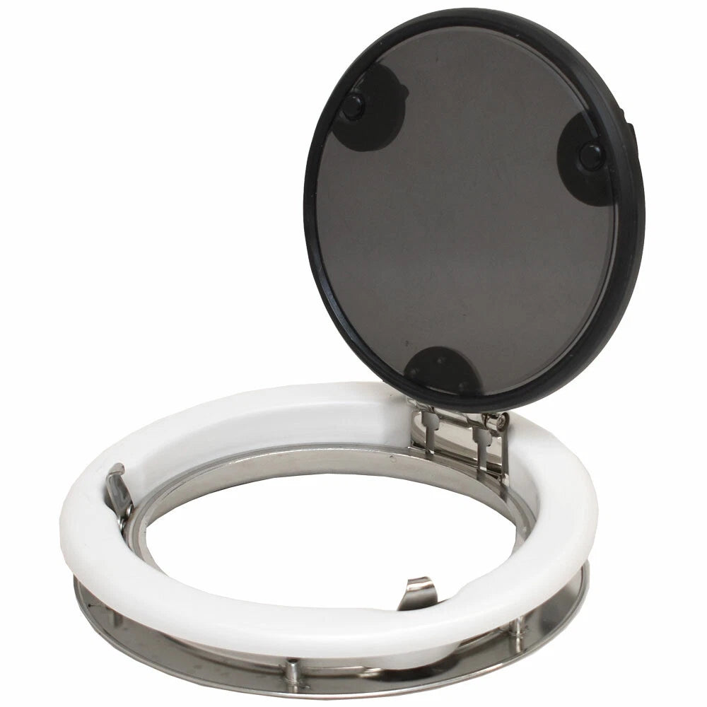 Rutgerson Boat Portlight Window - 10 1/4 Inch 250mm White Smoke