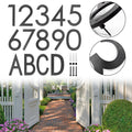 12 Inch Matte Black House Numbers for Outdoor Use on Mailboxes or Doors