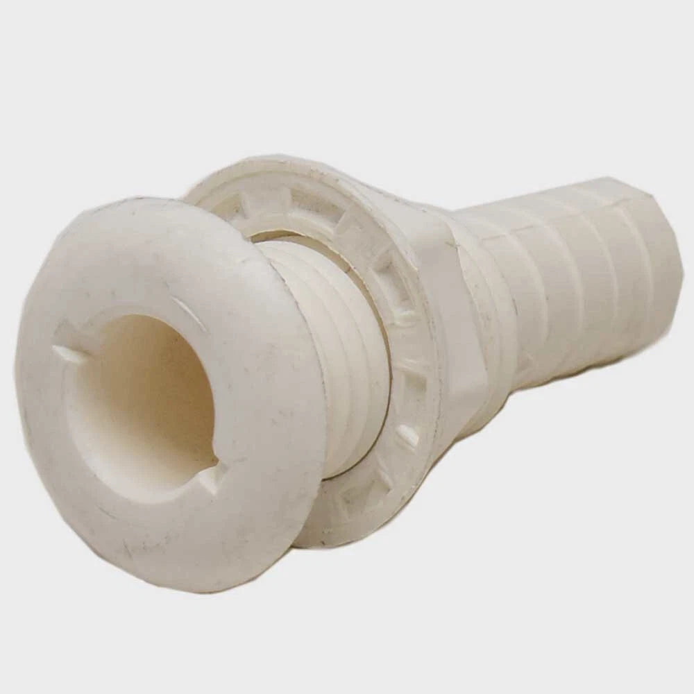 Ranger Boat Straight Thru Hull 210042 - 3/4 Inch White Fitting