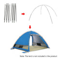 Tent Rod Camping Tent Bars 6 - 6 - 7 - 8 - 9 Replacement Tent Pole Simple Design