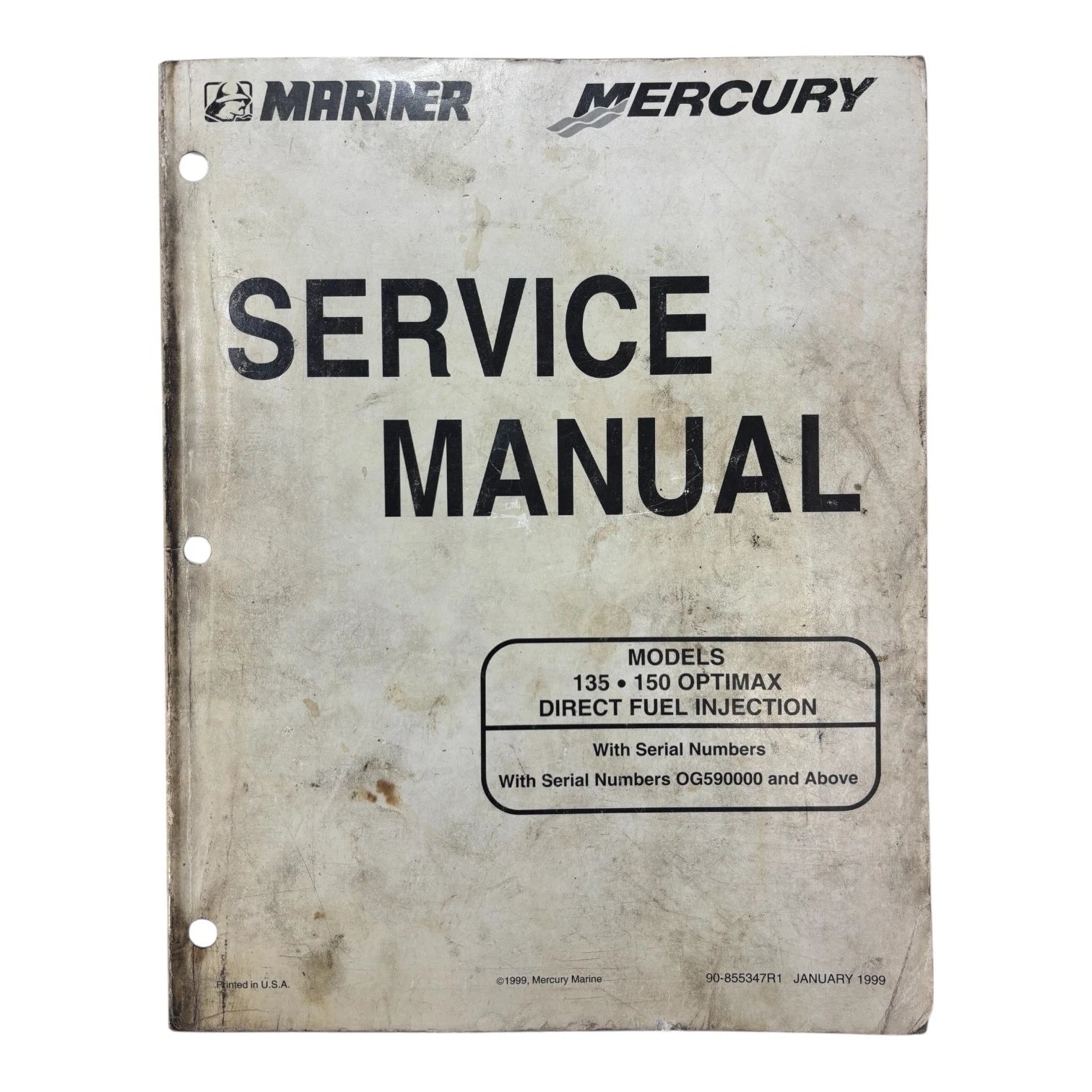 Mercury/Marine R 90-855347R1, 135/150 Optimax Direct Fuel Injection Manual