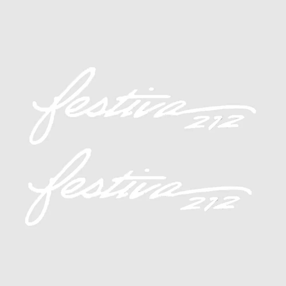Rinker Boat Brand Decal - Festiva 212 37 X 10 3/4 Inches White (pair)
