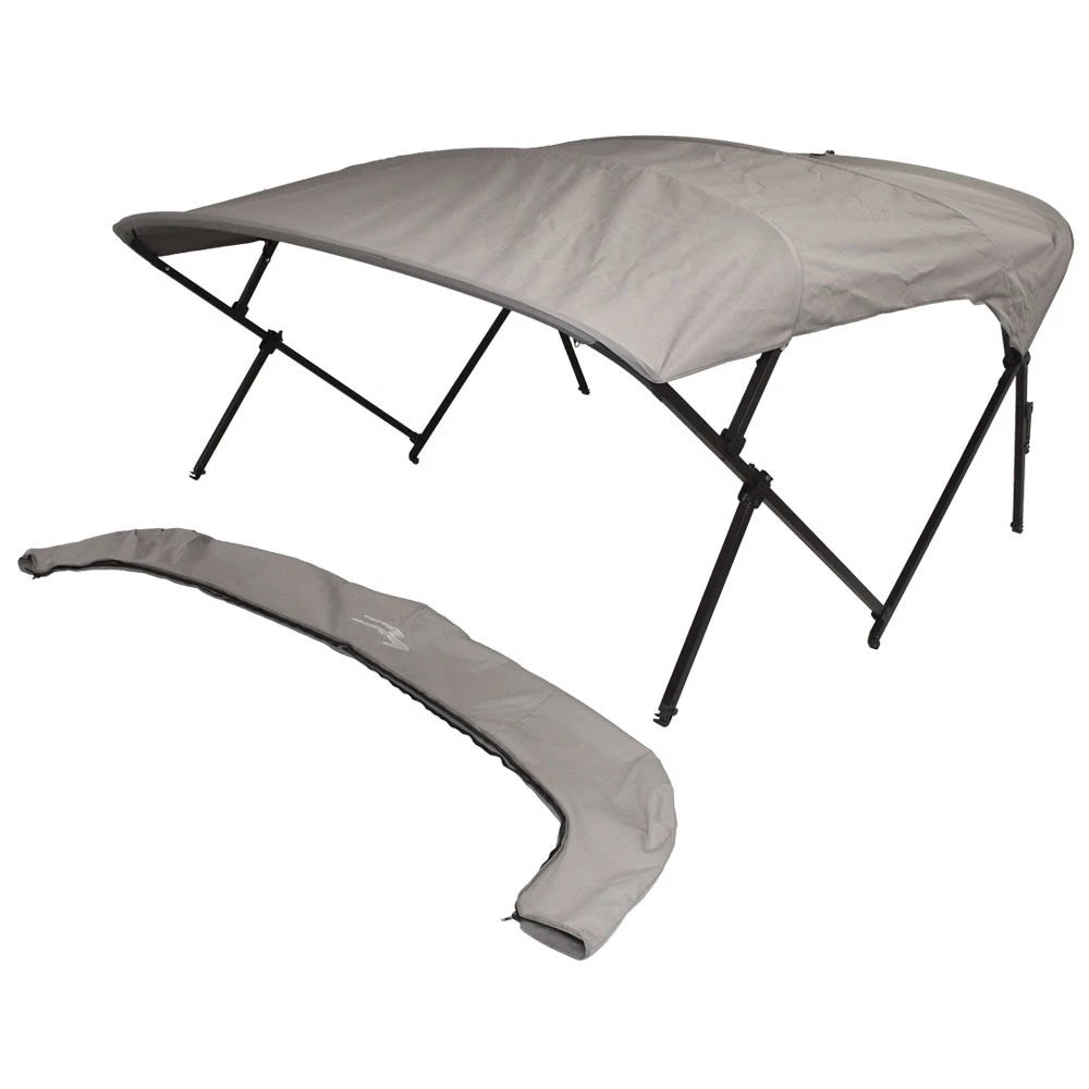 Bennington Pontoon Boat Bimini Top - Gray 100 - 104 Inch