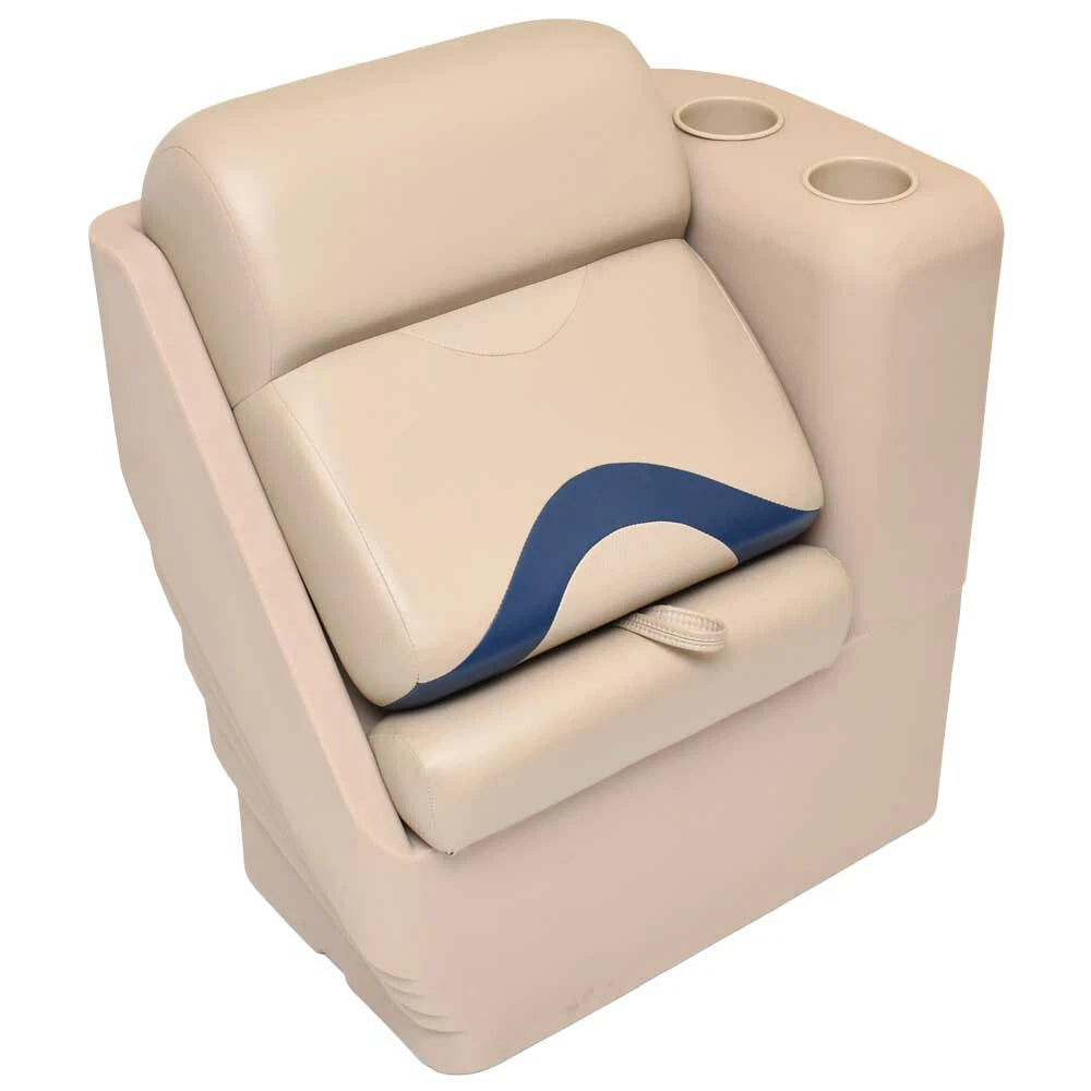Wise Pontoon Boat Lean Back Seat BM1246-1723 - Left 32 1/2 X 26 3/4 Inch