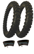 2 PACK 80/100-12 110CC 125CC 250 PITSTER COOLSTER MOTORCYCLES TIRES AND TUBES