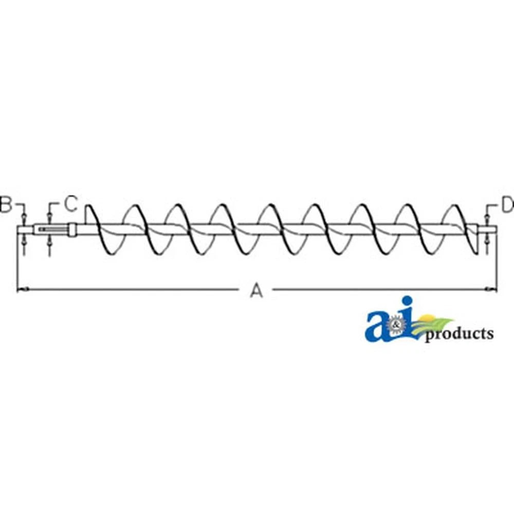 Auger AH147472 Fits John Deere S670 Hillmaster S670 Sts S690 Hillmaster