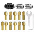 16PCS Drill Chuck Collet Repair Kit for 0.5mm 3.2mm Shank Sizes for Dremel