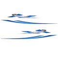 Larson Boat Decal 139056-06 - Senza Blue Silver (set of 4)
