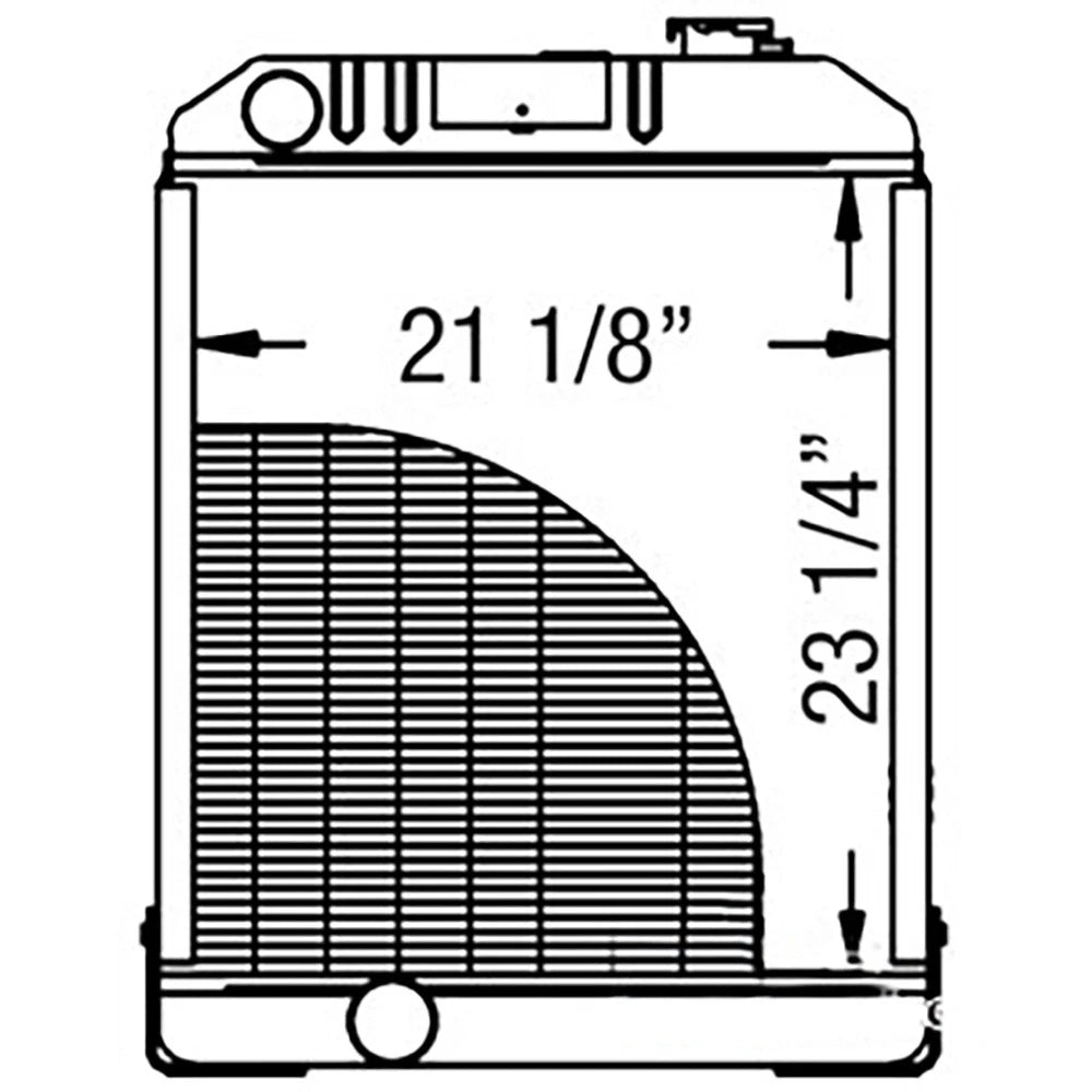 John Deere RADIATOR AT169770 610C, 610B, 515B, 510D, 510C, 510B