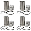 Four Piston Liner Kits SK155 Fits Allis-Chalmers 226 CID Gas Tractor Models