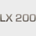 Lowe Boat Emblem Decal 2318404 - LX 200 Metallic Silver 7 X 1 1/2 Inch