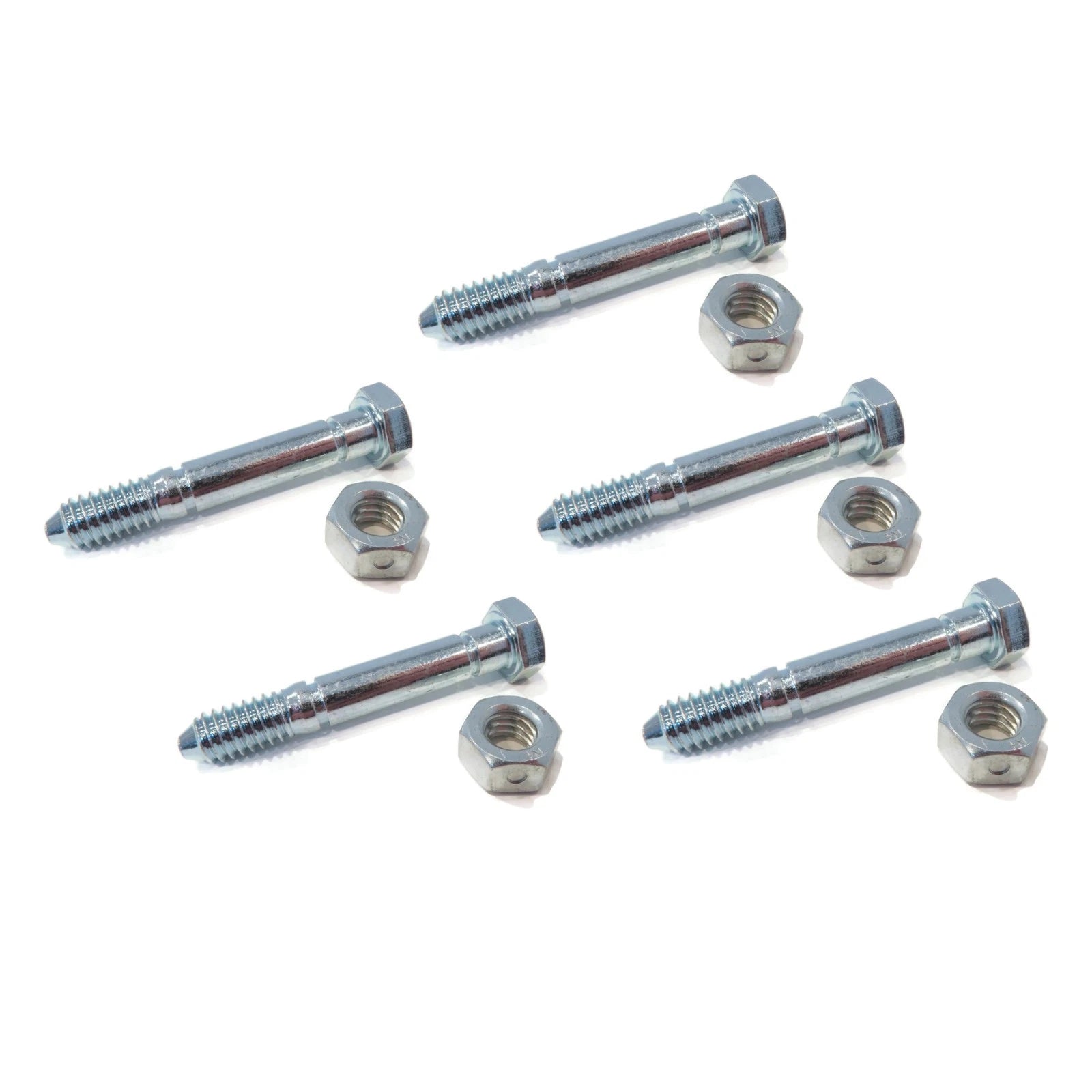 (pack of 5) Shear Pin Bolt & Nut for John Deere Snowblower 828D, 924DE, 1032D
