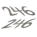 Rinker Boat OEM Decal 2190086 - 246 Captiva Metallic Silver (set of 2)