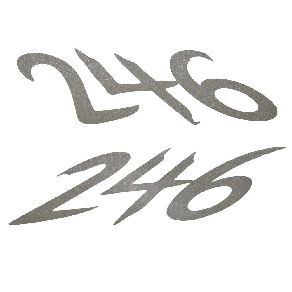 Rinker Boat OEM Decal 2190086 - 246 Captiva Metallic Silver (set of 2)