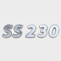 Lowe Boat Raised Brand Decal 2156184 - SS 230 Silver 8 5/8 Inch