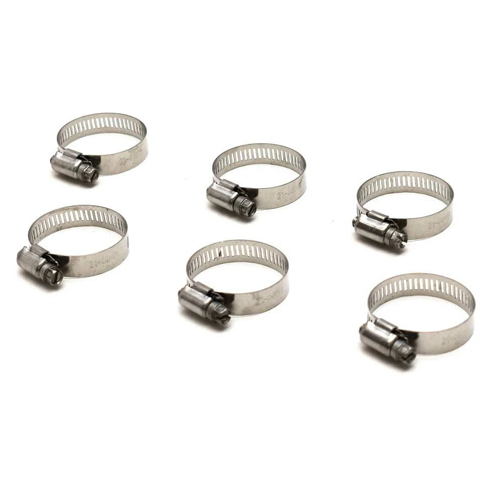 Marine Hardware Boat Hose Clamp HSCP5D2144 - 3/4 - 1 3/4 in (set of 6)
