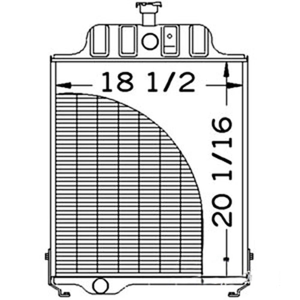 Radiator AT71190 Fits John Deere 401D