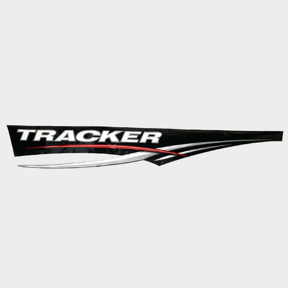 Tracker Boat Hull Graphic Decal 135577 - Black Gray Red Sticker (STBD)