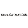 Outlaw Marine Boat Raised Decal U34246-02 - Silver Black Logo Sticker