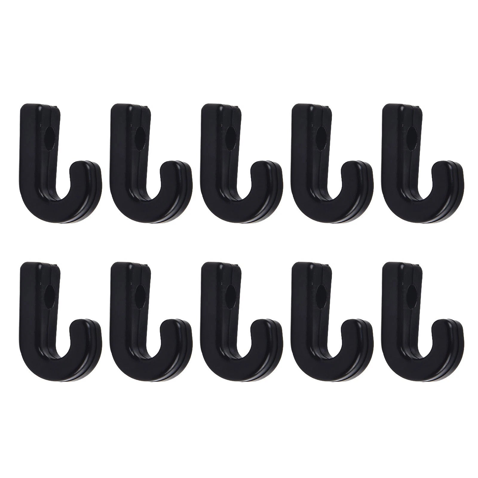 10Pcs Black J Hooks for Kayaks Replacement for Lost or Damaged Gear