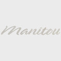 Manitou Pontoon Boat Decal 31-0051 - Logo Sticker Light Gray