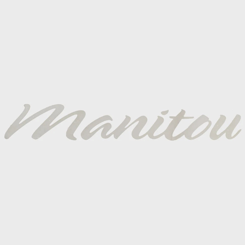 Manitou Pontoon Boat Decal 31-0051 - Logo Sticker Light Gray