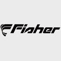 Fisher Boat Logo Decal 68554 - Matte Black Vinyl Sticker