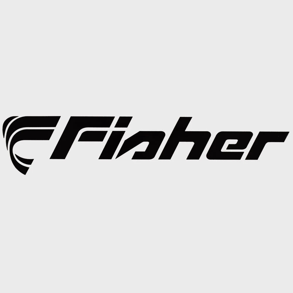 Fisher Boat Logo Decal 68554 - Matte Black Vinyl Sticker