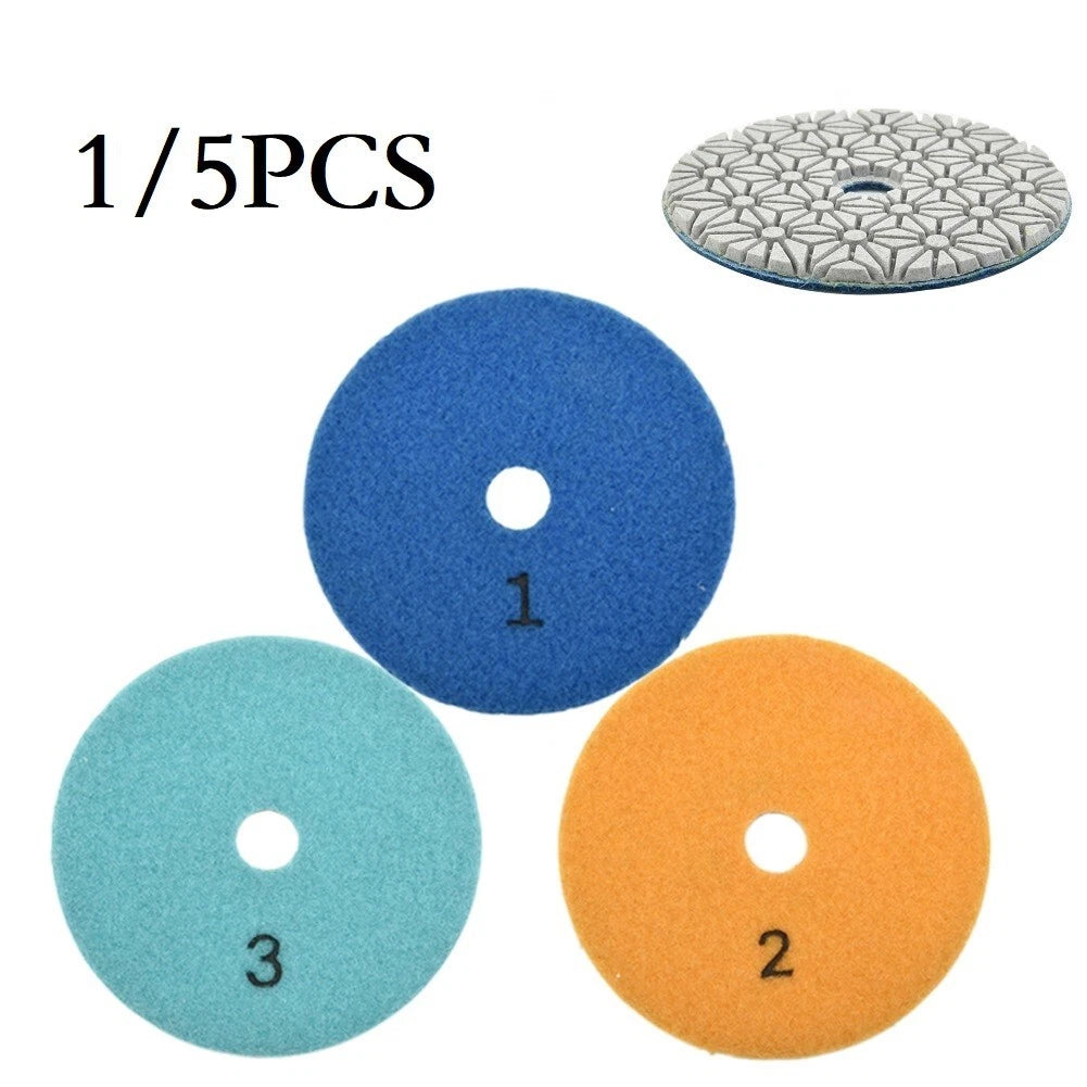 1PC 4 Inch 100mm Dry/wet Diamond 3 Step Polishing/Pads Granite Polishing-Tool