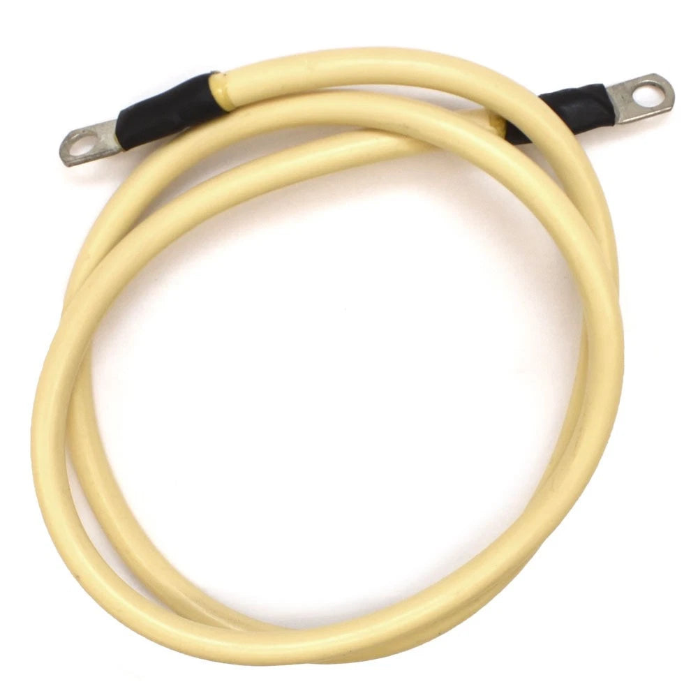 Boat Battery Cable - 4Ft 2 AWG Marine Wire Pale Yellow