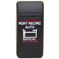 Carling Boat Rocker Switch Cover - Actuator Port Recirc Auto Illuminated