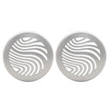 Tracker Boat Speaker Grill Cover 174484 - Silver 7 1/8" (pair)