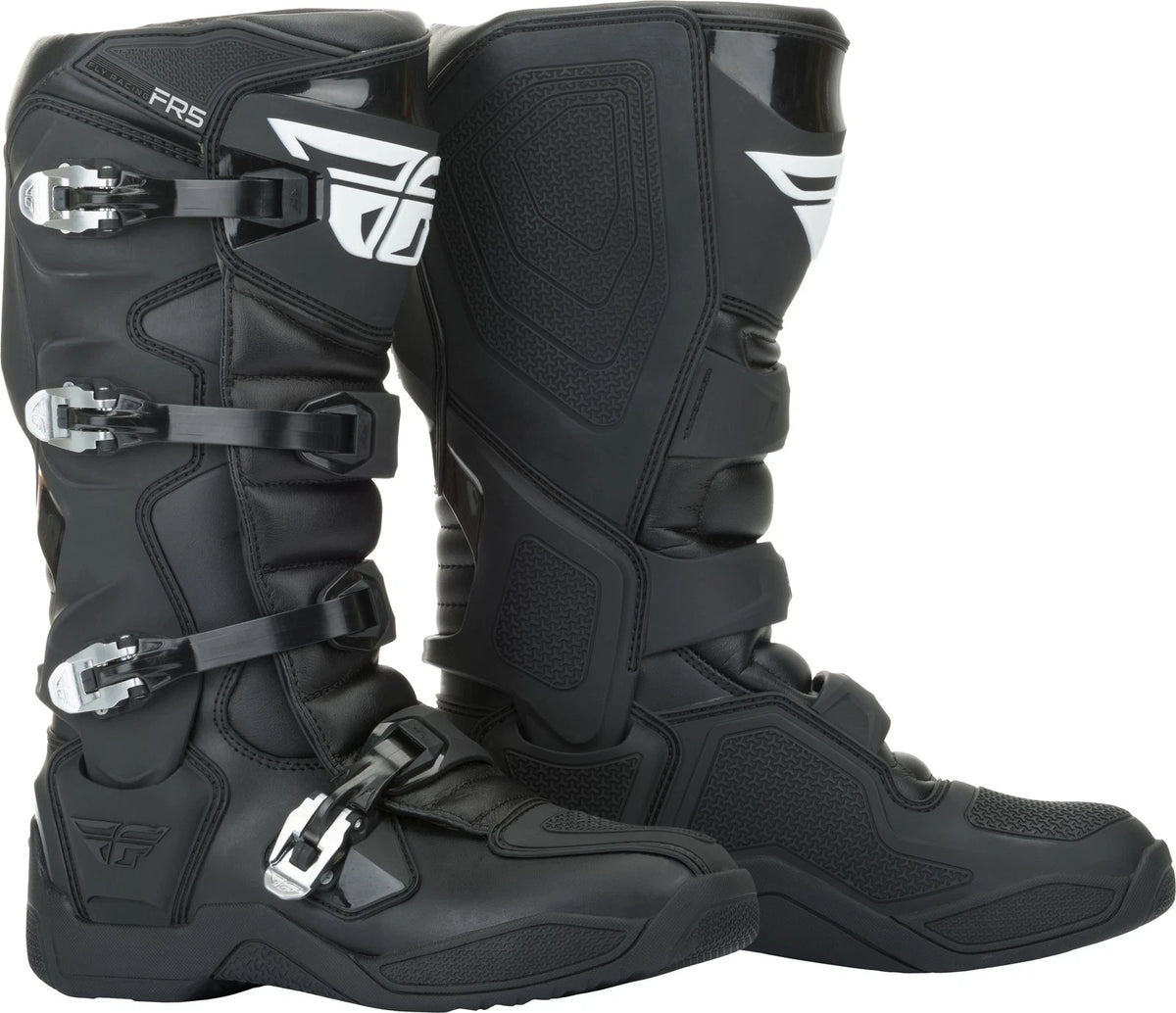Fly Racing FR5 Boots Black Size US 8 Offroad Motorcycle Footwear