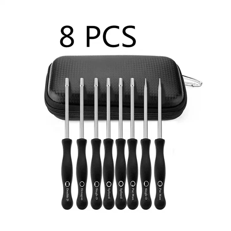 8PCS Carburetor Adjustment Tool Kit for Common 2 Cycle Carburetor Small Engine