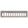 Cruisers Yachts Boat Blank Switch Panel V2237800 - Silver 3 1/2 X 14In