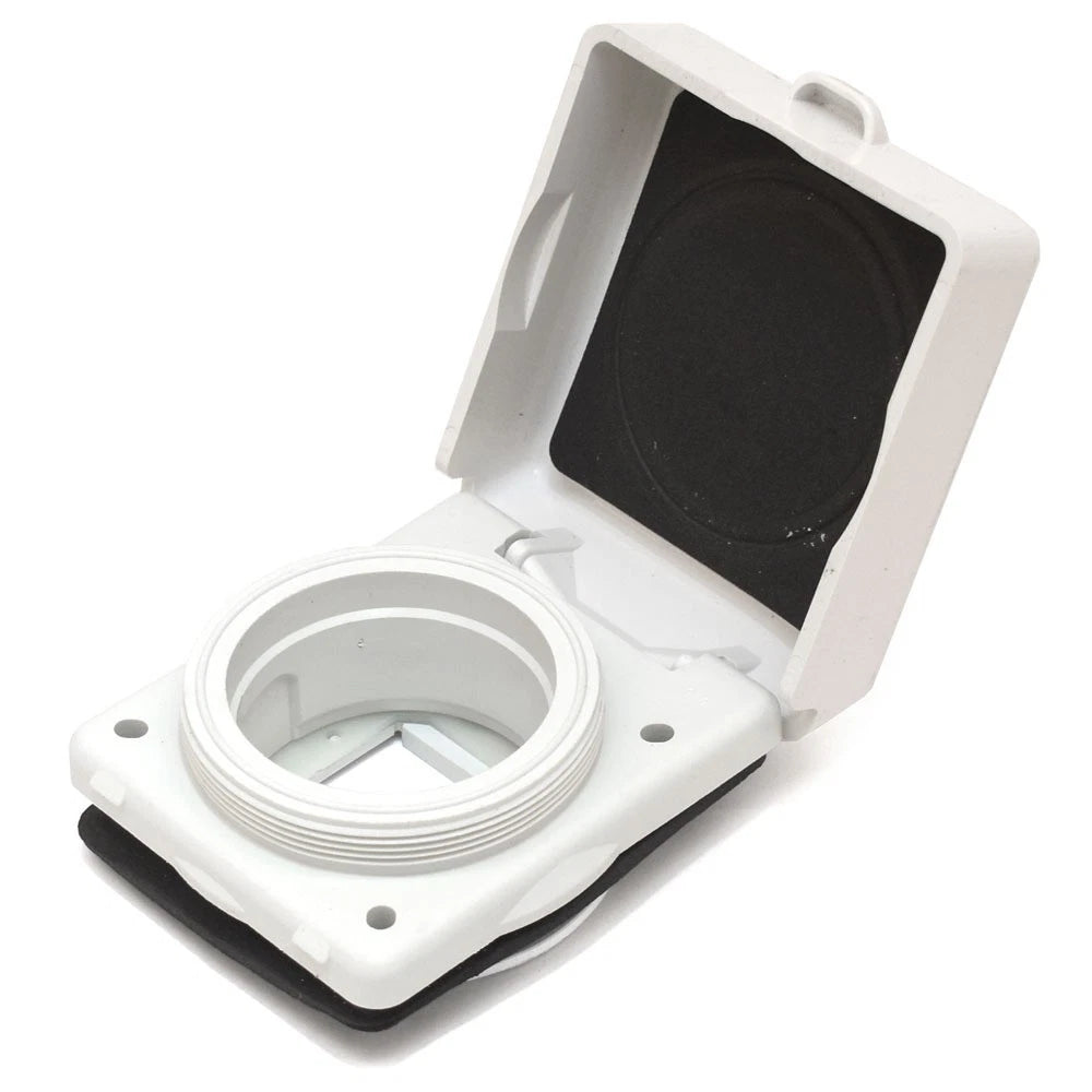Hubbell Boat Inlet Cover HBLCBINM - 3 3/4 X 3 3/8 Inch White